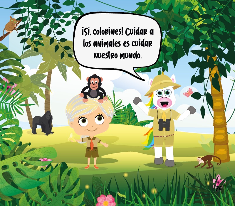 Colorin cuenta Jane Goodall para niños