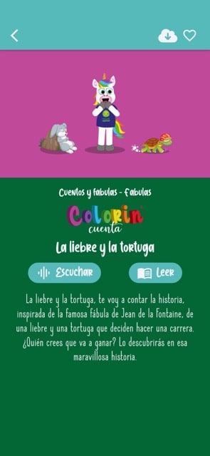 App Colorin Cuenta móvil
