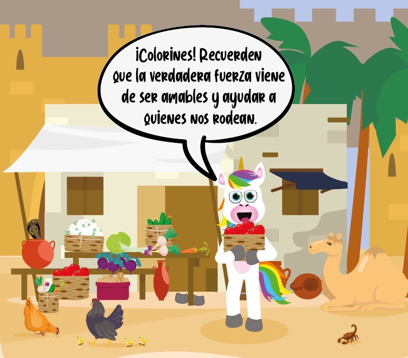 Colorin cuenta Sansón y Dalila para niños