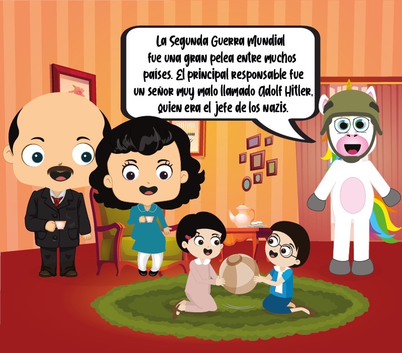 Colorin cuenta Ana Frank para niños