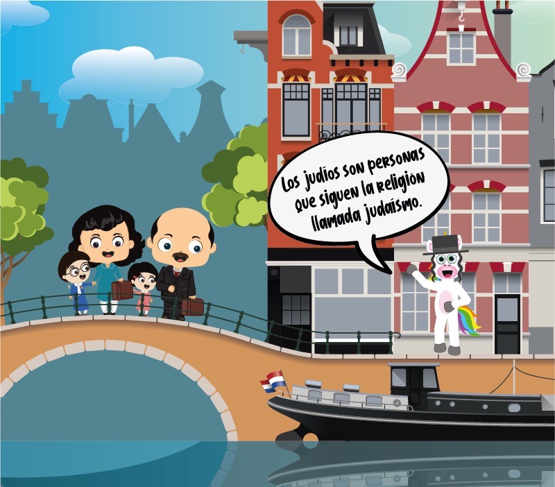 Colorin cuenta Ana Frank para niños