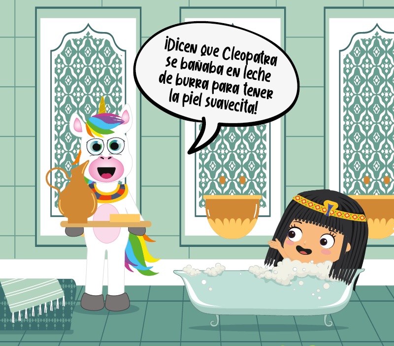 Colorin cuenta Cleopatra para niños