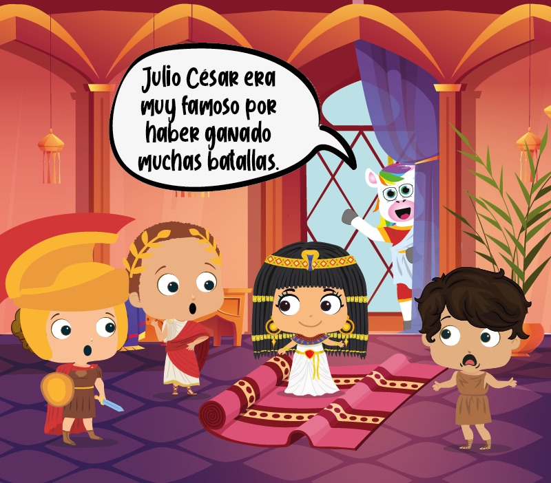 Colorin cuenta Cleopatra para niños