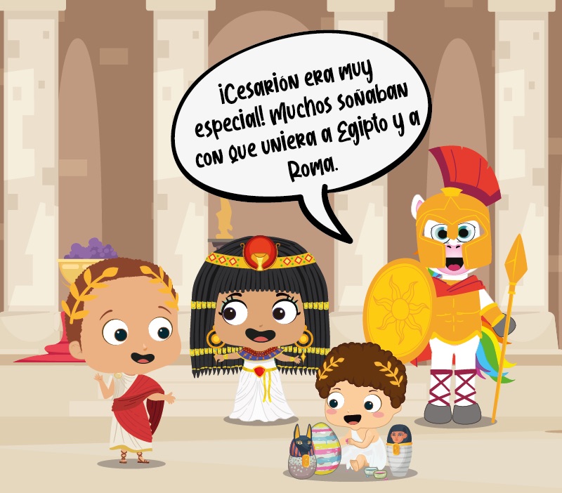 Colorin cuenta Cleopatra para niños
