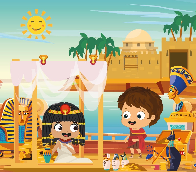 Colorin cuenta Cleopatra para niños