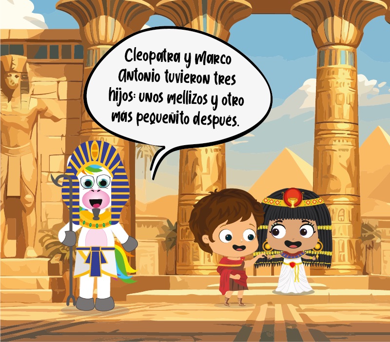 Colorin cuenta Cleopatra para niños