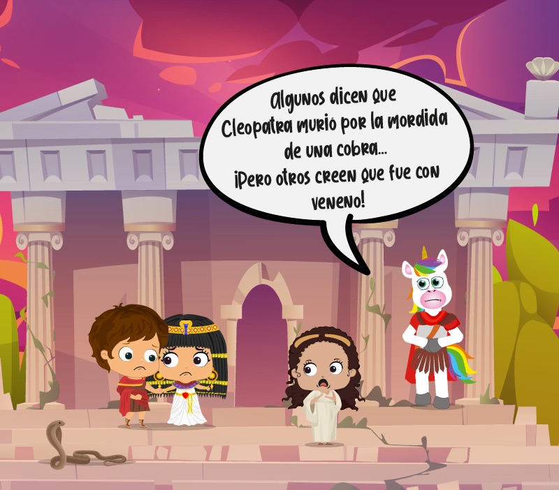 Colorin cuenta Cleopatra para niños