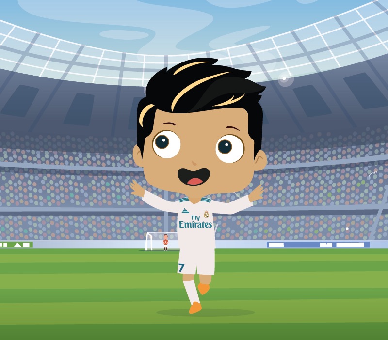 Colorin cuenta Cristiano Ronaldo para niños