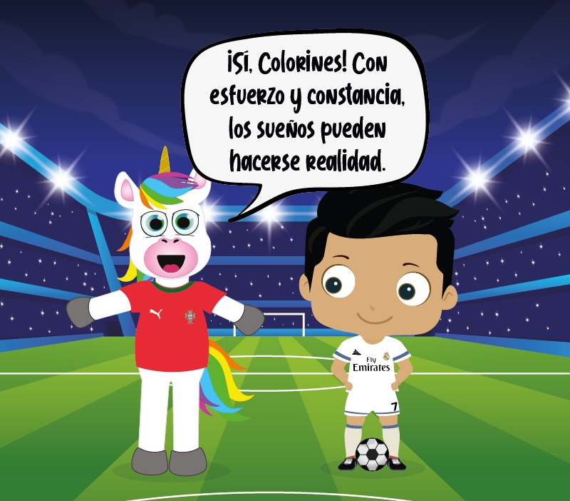 Colorin cuenta Cristiano Ronaldo para niños