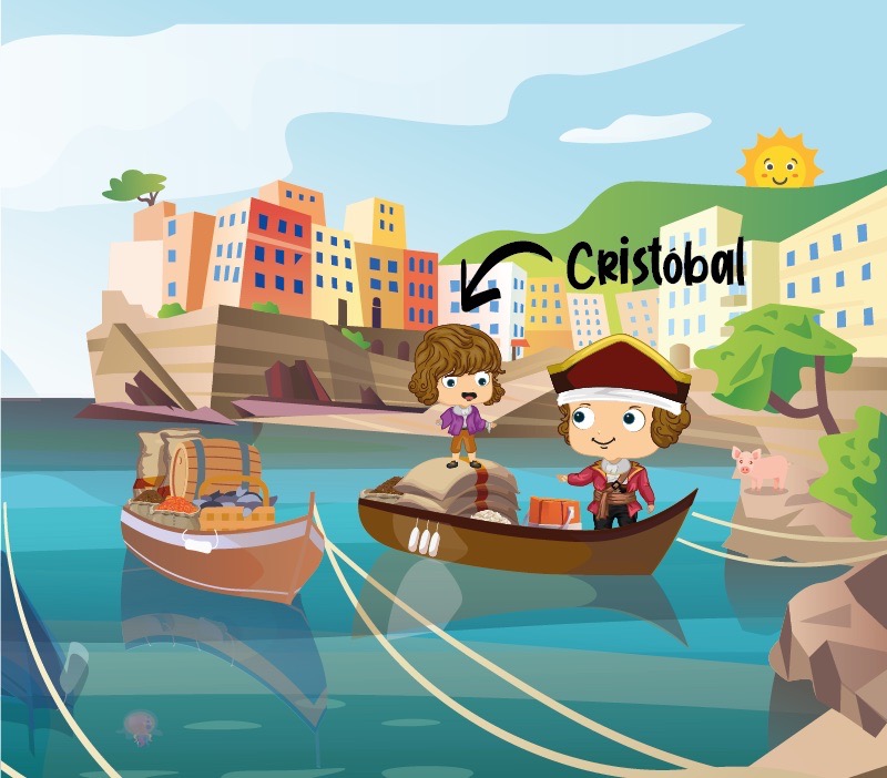 Colorin cuenta Cristóbal Colón para niños