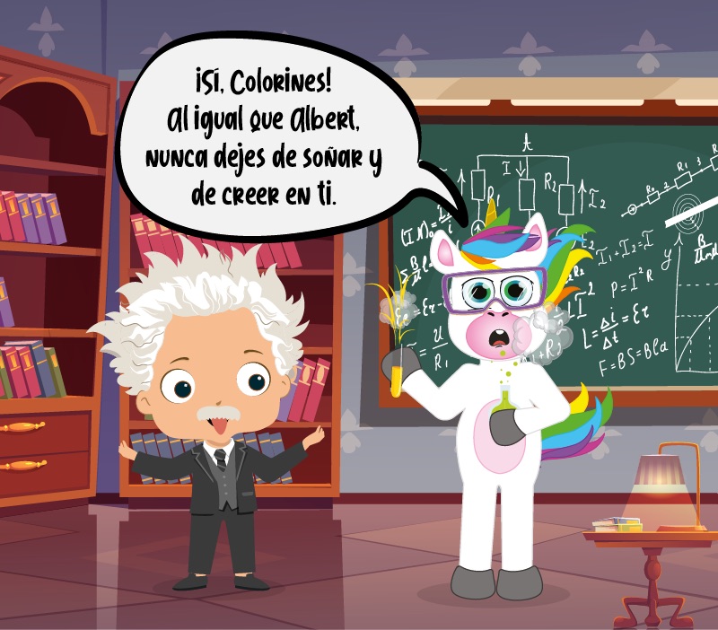 Colorin cuenta Albert Einstein para niños