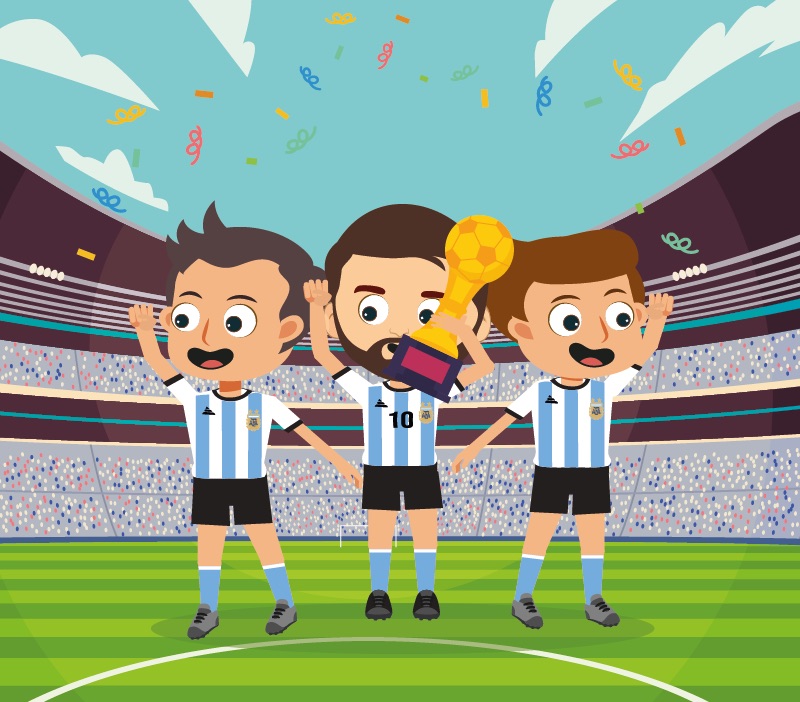 Colorin cuenta Lionel Messi para niños