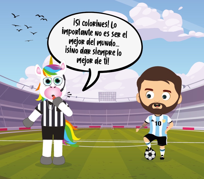 Colorin cuenta Lionel Messi para niños