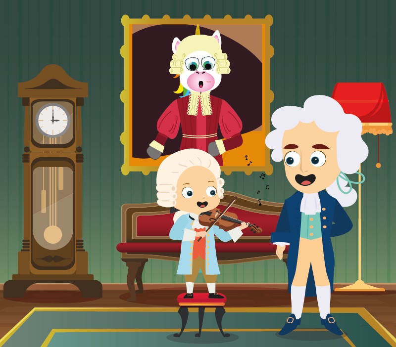 Colorin cuenta Mozart para niños