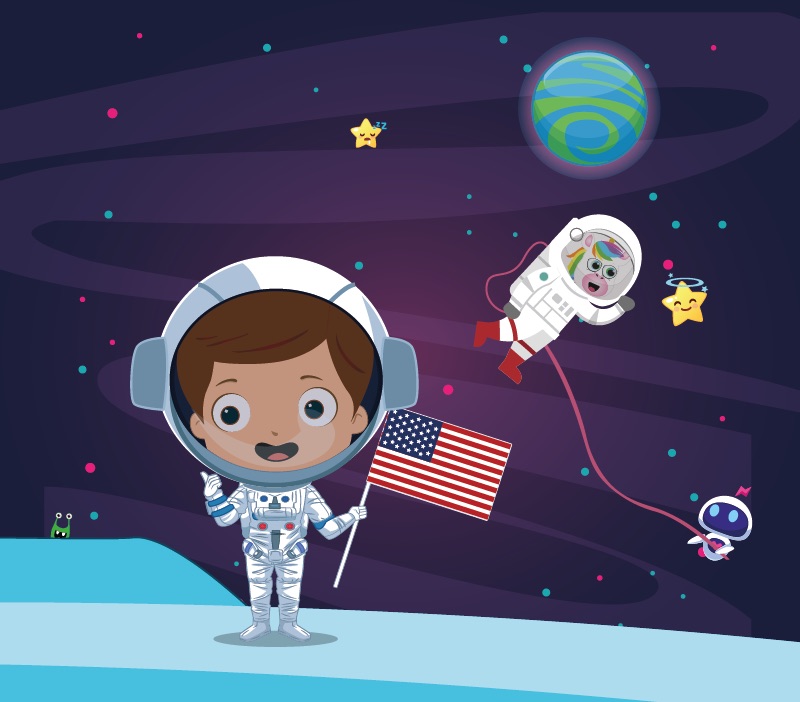 Colorin cuenta Neil Armstrong para niños