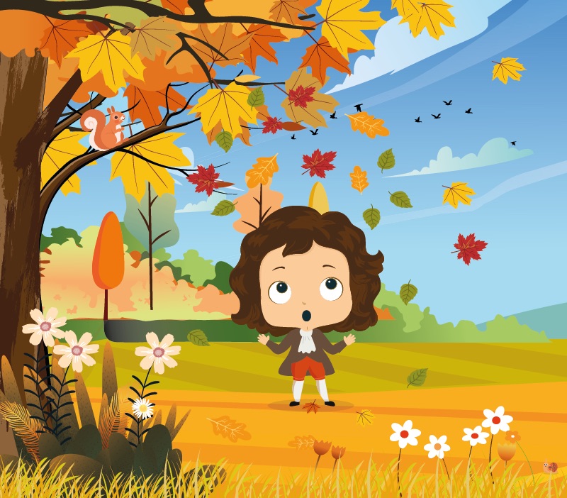Colorin cuenta Isaac Newton para niños