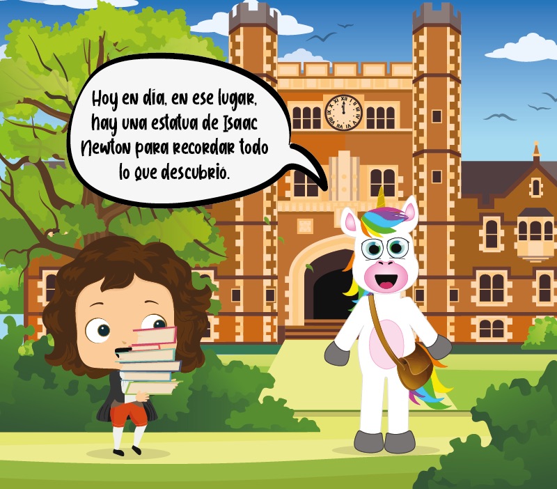 Colorin cuenta Isaac Newton para niños