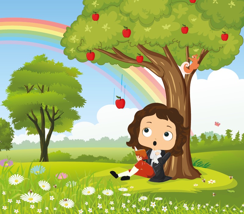 Colorin cuenta Isaac Newton para niños