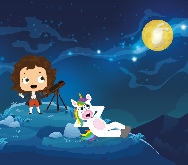 Colorin cuenta Isaac Newton para niños