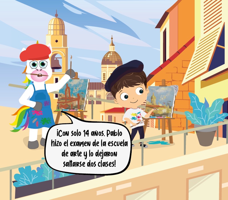 Colorin cuenta Pablo Picasso para niños