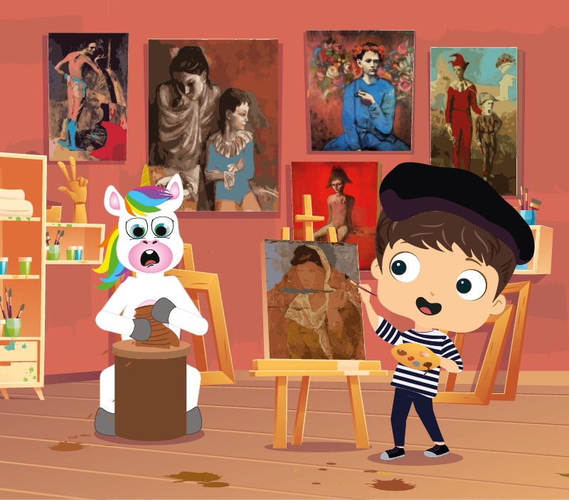 Colorin cuenta Pablo Picasso para niños