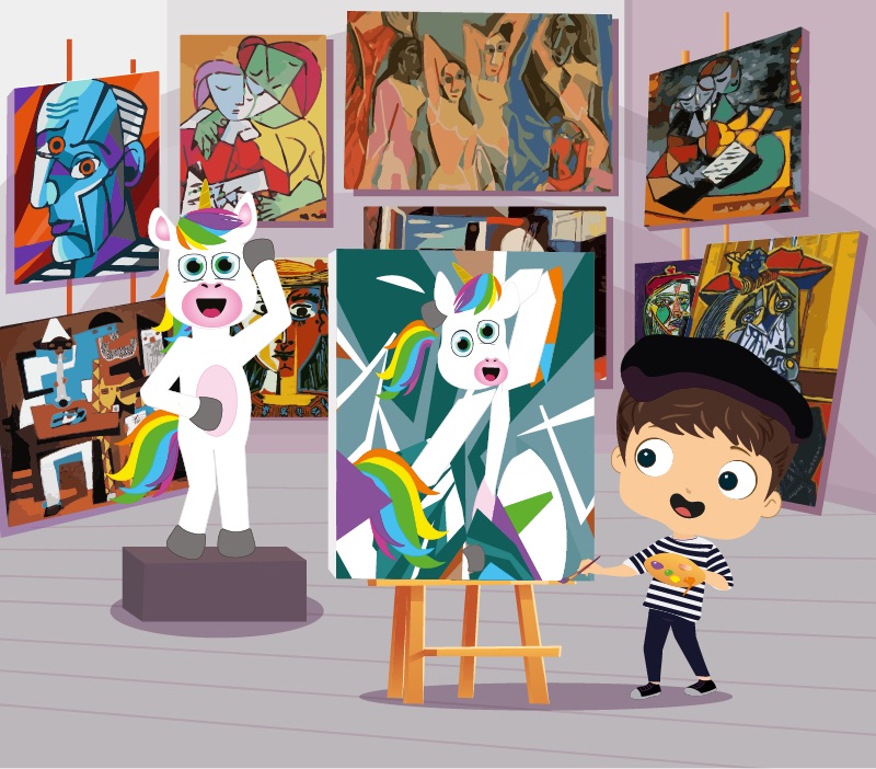 Colorin cuenta Pablo Picasso para niños