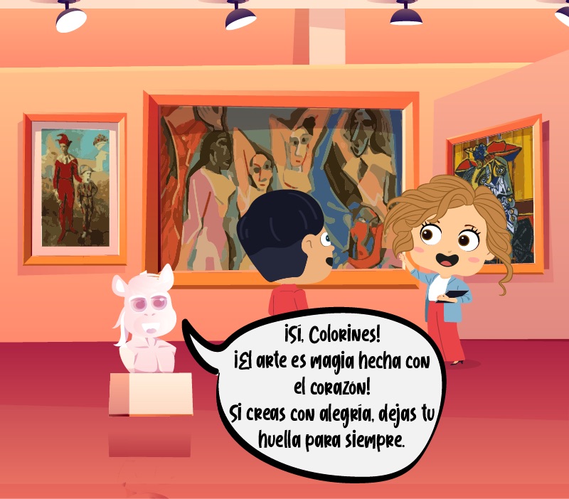 Colorin cuenta Pablo Picasso para niños