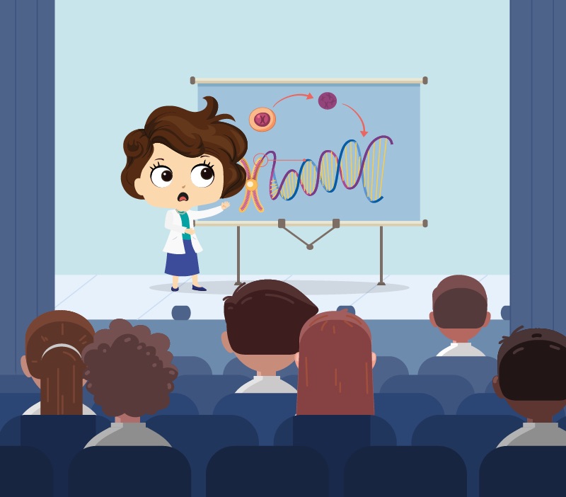 Colorin cuenta Rosalind Franklin para niños