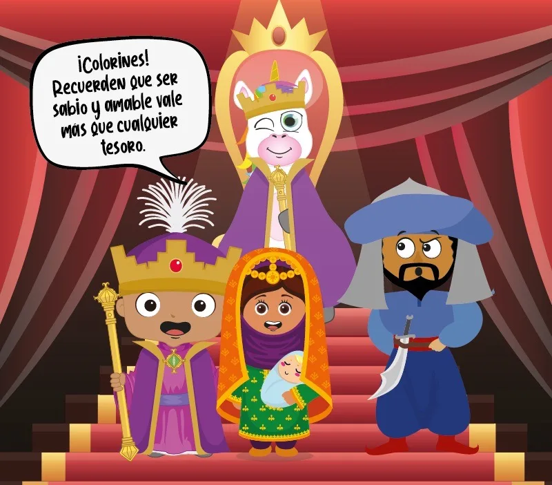 Colorin cuenta El rey Salomón para niños