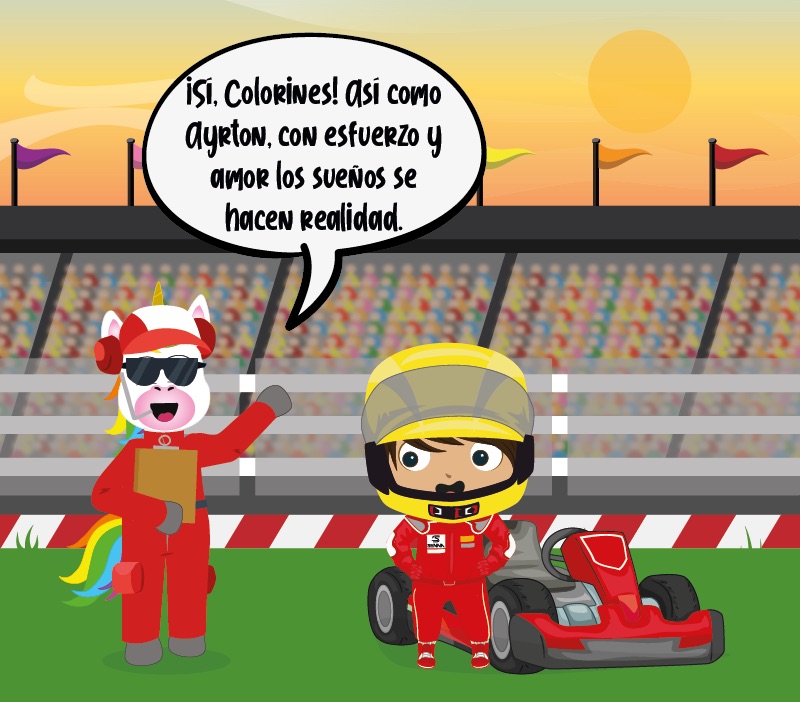 Colorin cuenta Ayrton Senna para niños