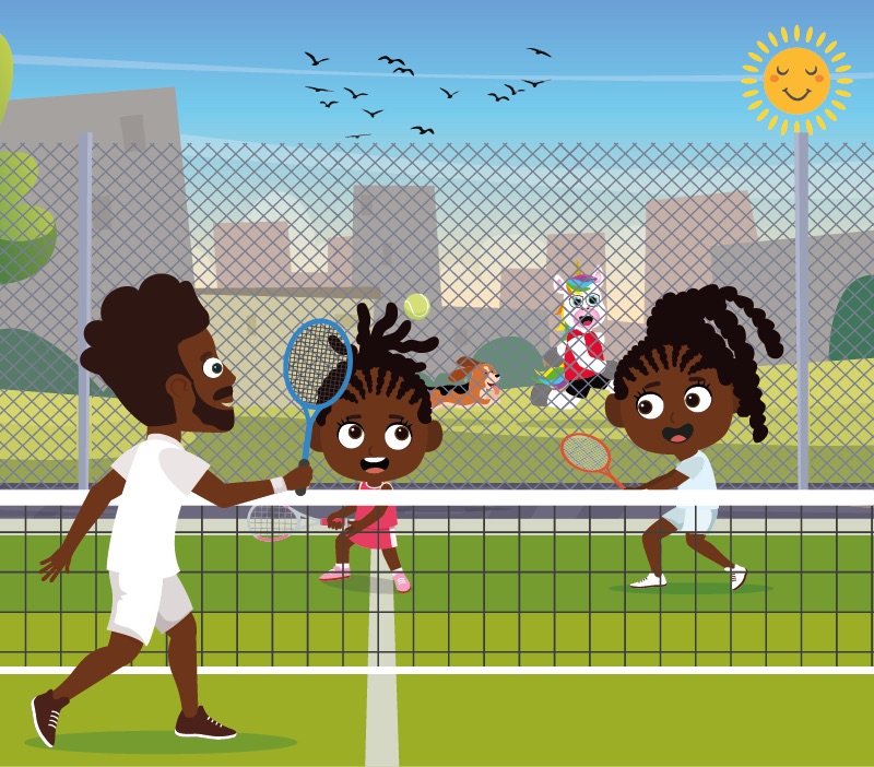 Colorin cuenta Venus y Serena Williams para niños
